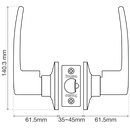 Double Cylinder Comboset / Barcelona Lever / V1501-BA