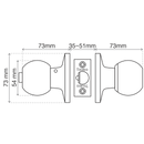 Exterior Knob / Avila Commercial / BP900AV