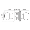 Interior Knob / Avila Commercial / BP920AV