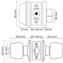 Single Cylinder Comboset / Malaga / V1500-MA
