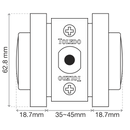 Double Cylinder Deadbolt / Square / CV1801-SQR
