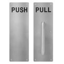Stainless Steel, Push and Pull Plates for Doors