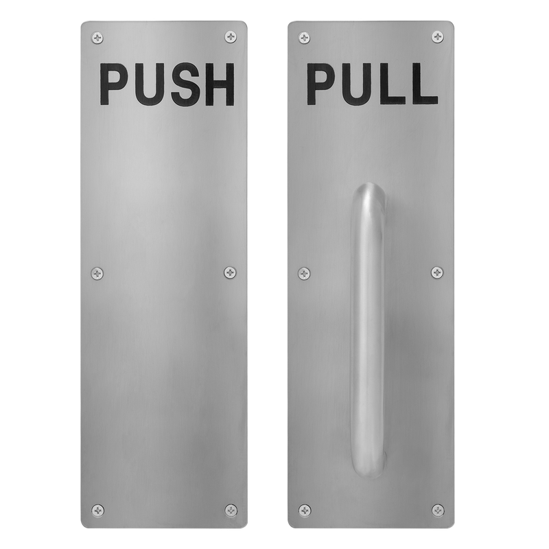 Stainless Steel, Push and Pull Plates for Doors