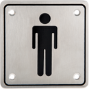 Man Stainless Steel Sign Plates