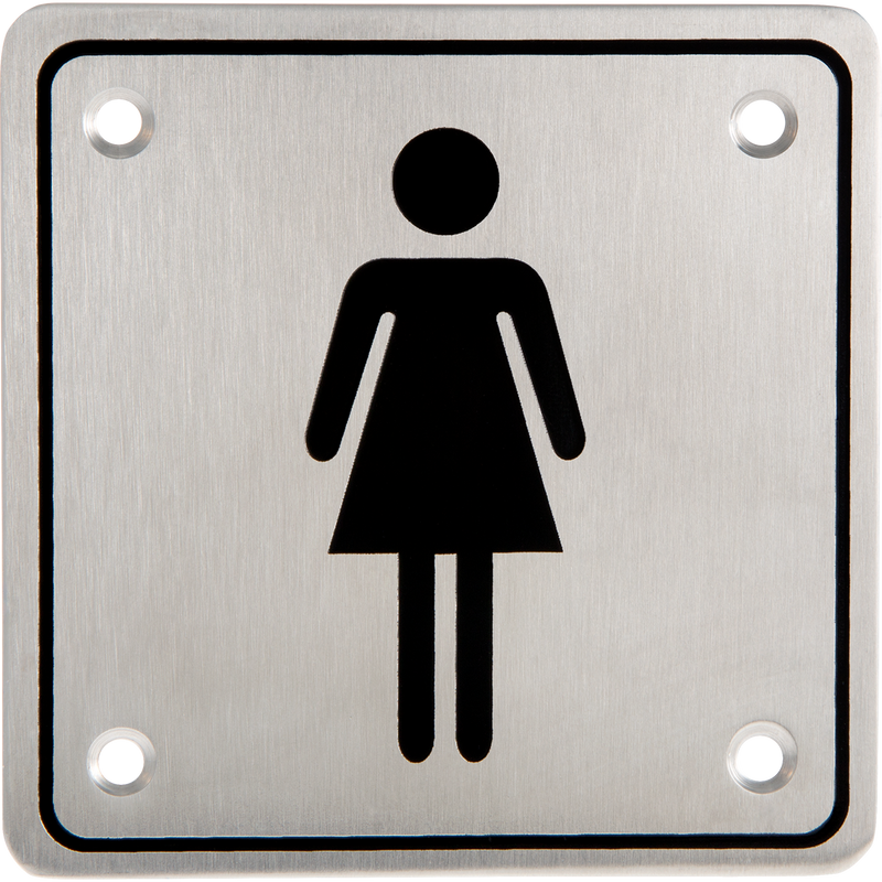 Woman Stainless Steel Sign Plates