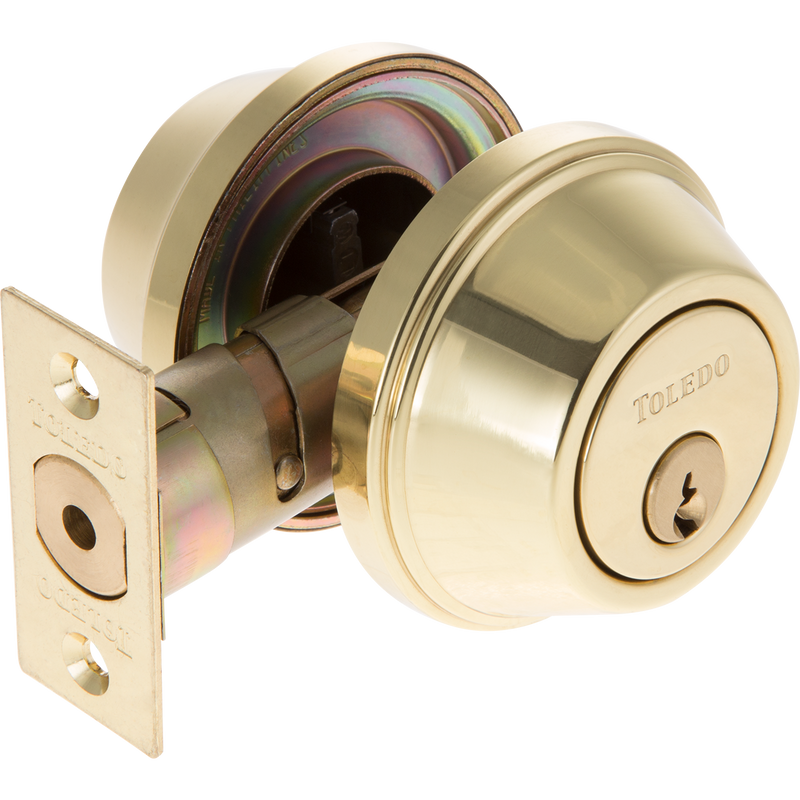 Tell Manufacturing DC100137 Double Cylinder Deadbolt - Size 3, Aluminum Finish, Commercial Grade