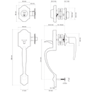 Single Cylinder Handleset / Cordoba / V1600-CO-CA