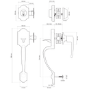 Double Cylinder Handleset / Cordoba / V1601-CO-CA