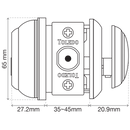 Single Cylinder Deadbolt / Platinum / CV2800