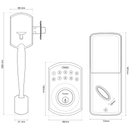 Single Cylinder / Electronic Handleset / Alicante / V160E-AL-BA